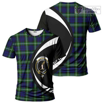 Lammie Tartan T-Shirt with Family Crest Circle Style Kid's Shirt - Tartan Vibes Clothing