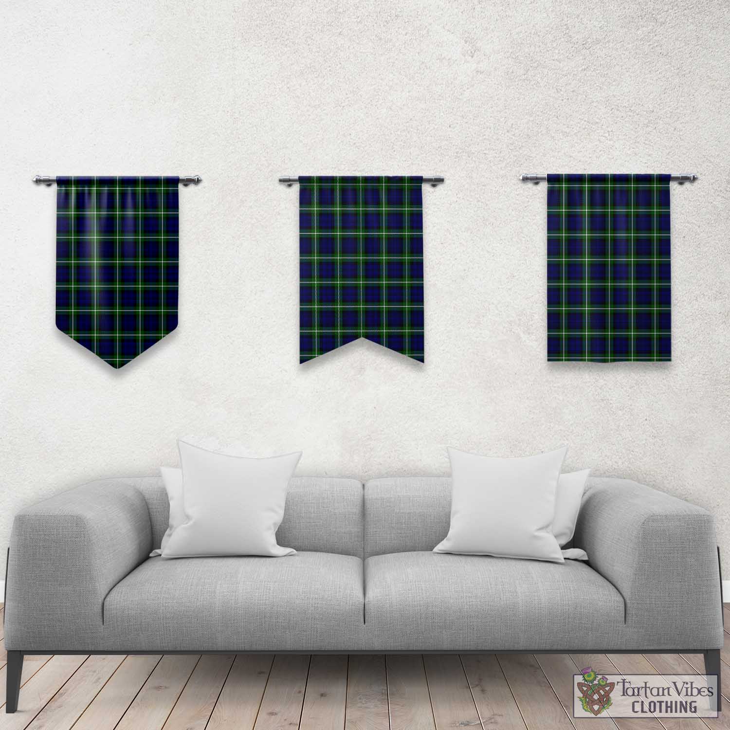 Lammie Tartan Gonfalon, Tartan Banner Rectangle - Tartan Vibes Clothing