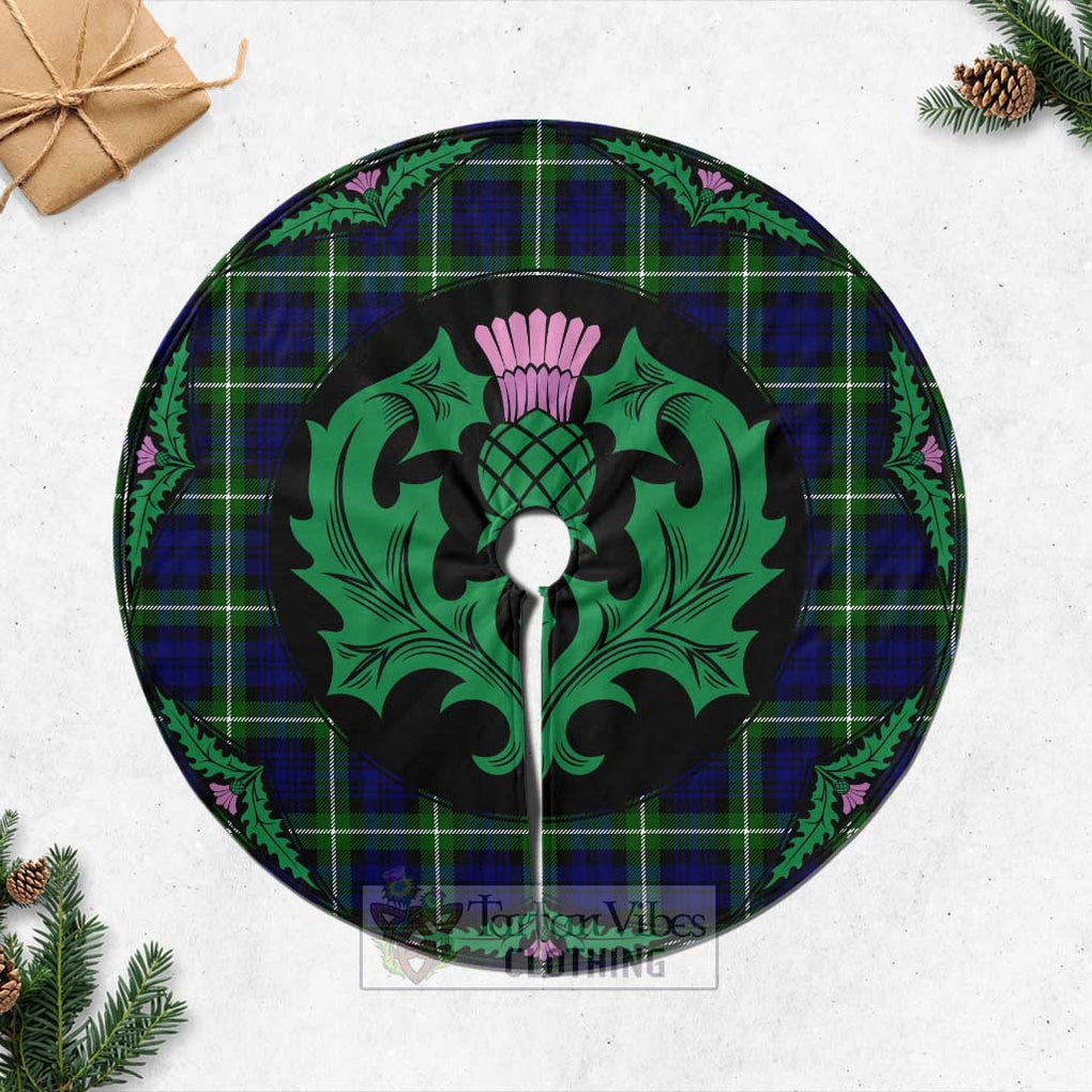 Lammie Tartan Christmas Tree Skirt Scottish Thistle Style Casual Tree Skirts - Tartan Vibes Clothing