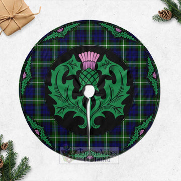 Lammie Tartan Christmas Tree Skirt Scottish Thistle Style Casual Tree Skirts - Tartan Vibes Clothing