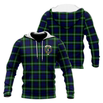 Lammie Tartan Knitted Hoodie with Family Crest Unisex Knitted Pullover Hoodie - Tartan Vibes Clothing