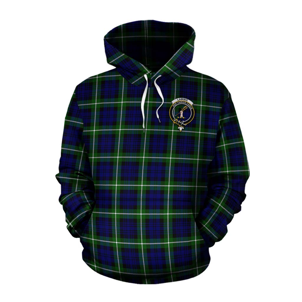 Lammie Tartan Cotton Hoodie with Family Crest Celtic Skull Style Pullover Hoodie XS - Tartan Vibes Clothing