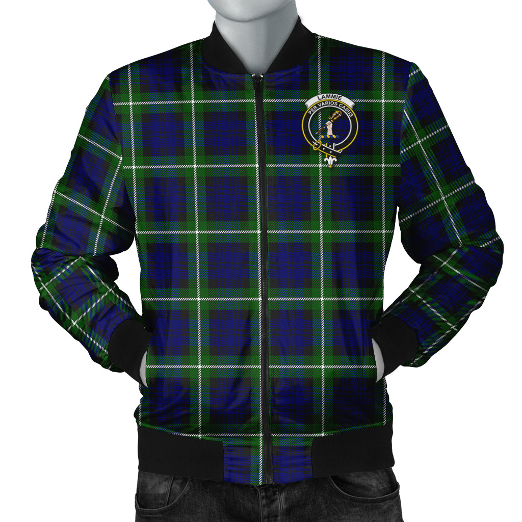 Lammie Tartan Bomber Jacket with Family Crest Unisex - Tartan Vibes Clothing
