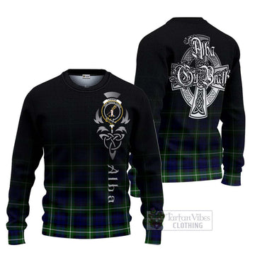 Lammie Tartan Ugly Sweater Featuring Alba Gu Brath Family Crest Celtic Inspired Unisex - Tartan Vibes Clothing