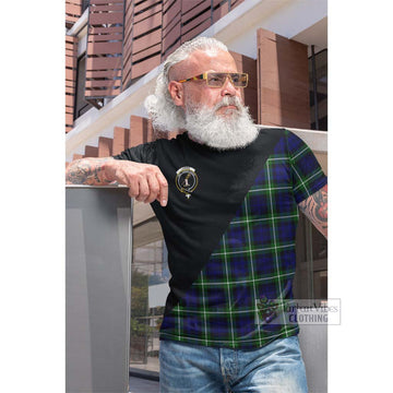 Lammie Tartan Cotton T-shirt with Family Crest and Military Logo Style Men's Shirt - Tartan Vibes Clothing