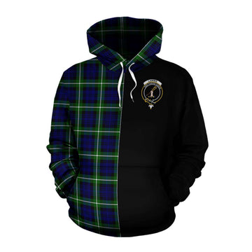 Lammie Tartan Cotton Hoodie with Family Crest and Half Of Me Style Pullover Hoodie XS - Tartan Vibes Clothing