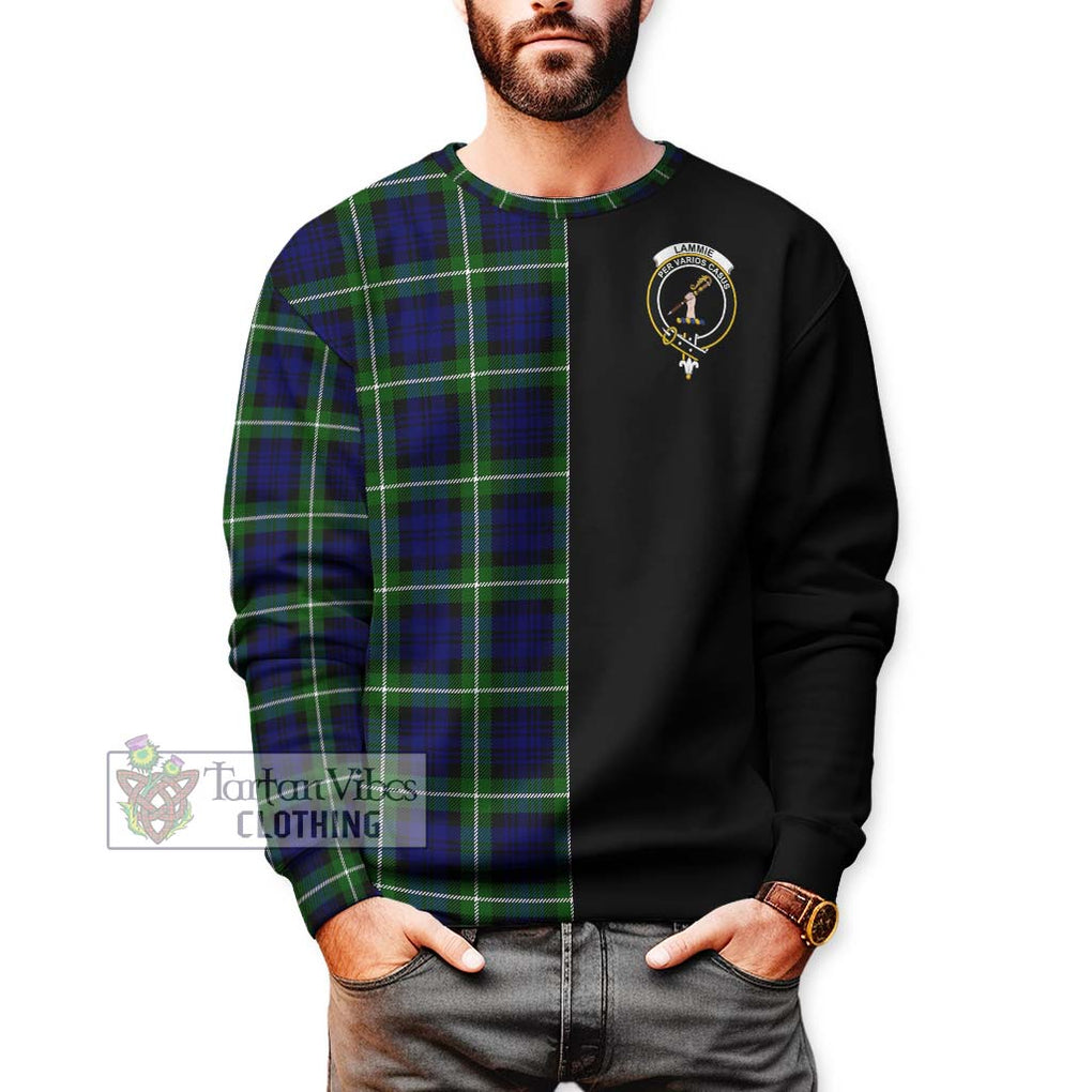 Lammie Tartan Sweatshirt with Family Crest and Half Of Me Style Unisex - Tartan Vibes Clothing