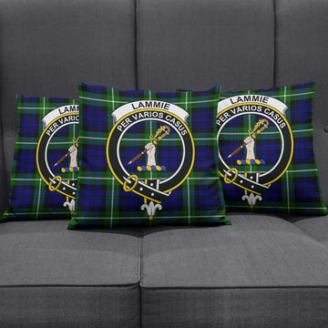 Lammie Tartan Pillow Cover with Family Crest Rectangle Pillow Cover 51*91cm - Tartan Vibes Clothing