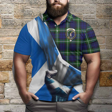 Lammie Tartan Polo Shirt with Family Crest Scotland Patriotic Style Kid - Tartan Vibes Clothing