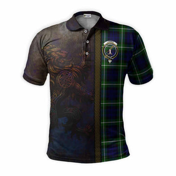 Lammie Tartan Family Crest Polo Shirt Alba Gu Brath Be Brave Lion Ancient Style