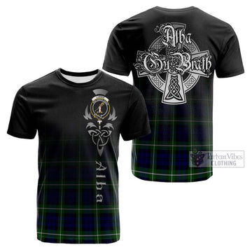 Lammie Tartan Cotton T-shirt Featuring Alba Gu Brath Family Crest Celtic Inspired Kid's Shirt - Tartan Vibes Clothing