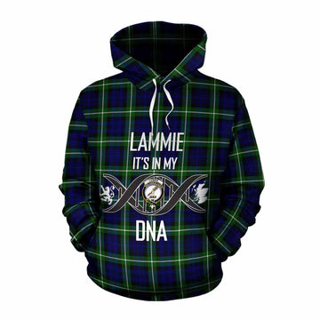 Lammie Tartan Cotton Hoodie with Family Crest DNA In Me Style Pullover Hoodie XS - Tartan Vibes Clothing