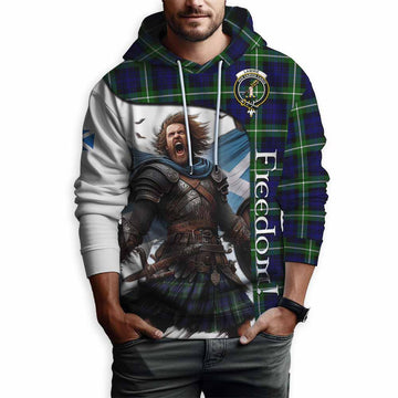 Tartan Vibes Clothing Lammie Crest Tartan Hoodie Inspired by the Freedom of Scottish Warrior