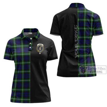 Lammie Tartan Women's Polo Shirt with Family Crest and Half Of Me Style Women - Tartan Vibes Clothing