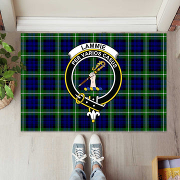 Lammie Tartan Rubber Doormat with Family Crest L 60*90cm - Tartan Vibes Clothing