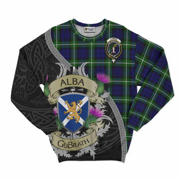 Lammie Tartan Family Crest Sweatshirt Lion Rampant Royal Thistle Shield Celtic Inspired Unisex - Tartan Vibes Clothing