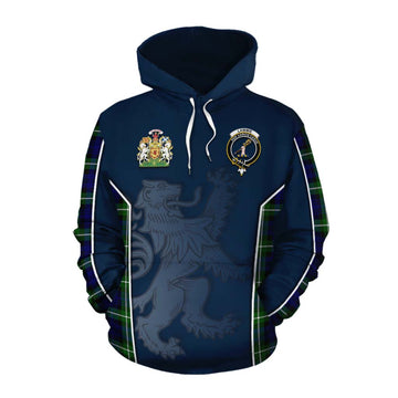Lammie Tartan Cotton Hoodie with Family Crest and Lion Rampant Vibes Sport Style Pullover Hoodie XS - Tartan Vibes Clothing