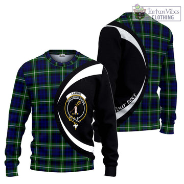 Lammie Tartan Ugly Sweater with Family Crest Circle Style Unisex - Tartan Vibes Clothing