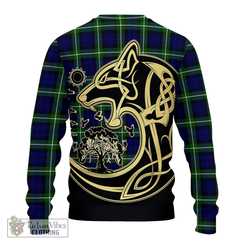 Lammie Tartan Ugly Sweater with Family Crest Celtic Wolf Style - Tartan Vibes Clothing