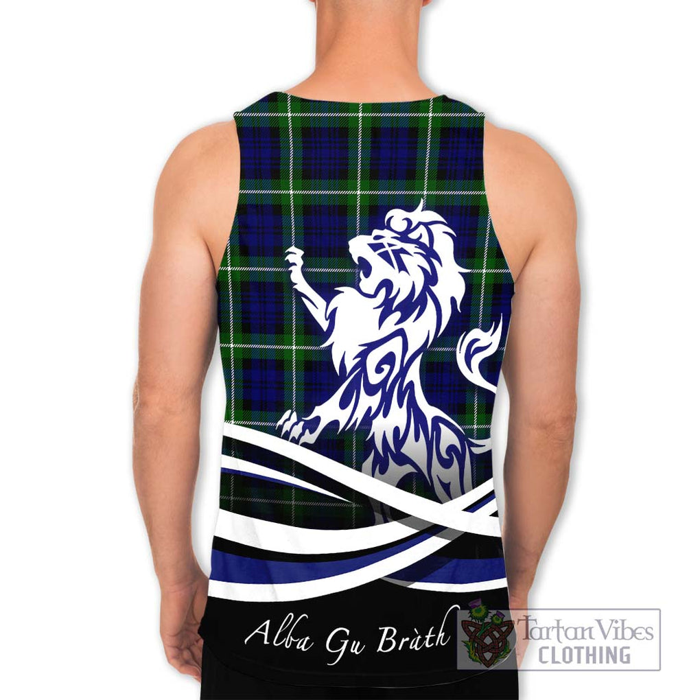 Lammie Tartan Men's Tank Top with Alba Gu Brath Regal Lion Emblem - Tartan Vibes Clothing