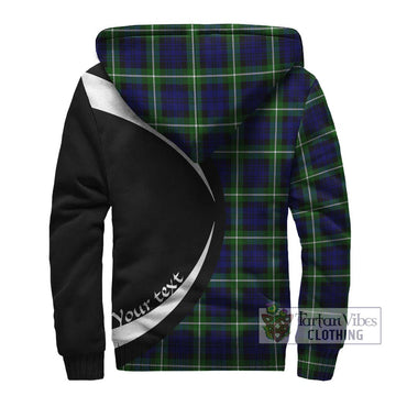 Lammie Tartan Sherpa Hoodie with Family Crest Circle Style - Tartan Vibes Clothing