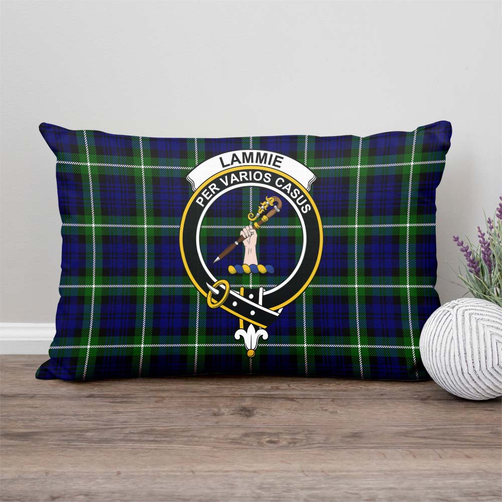 Lammie Tartan Pillow Cover with Family Crest - Tartan Vibes Clothing
