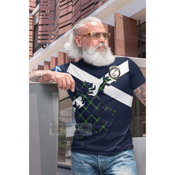 Lammie Tartan Lion Rampant Cotton T-shirt Proudly Display Your Heritage with Alba Gu Brath and Clan Name Men's Shirt - Tartan Vibes Clothing