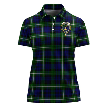 Lammie Tartan Polo Shirt with Family Crest For Women - Tartan Vibes Clothing