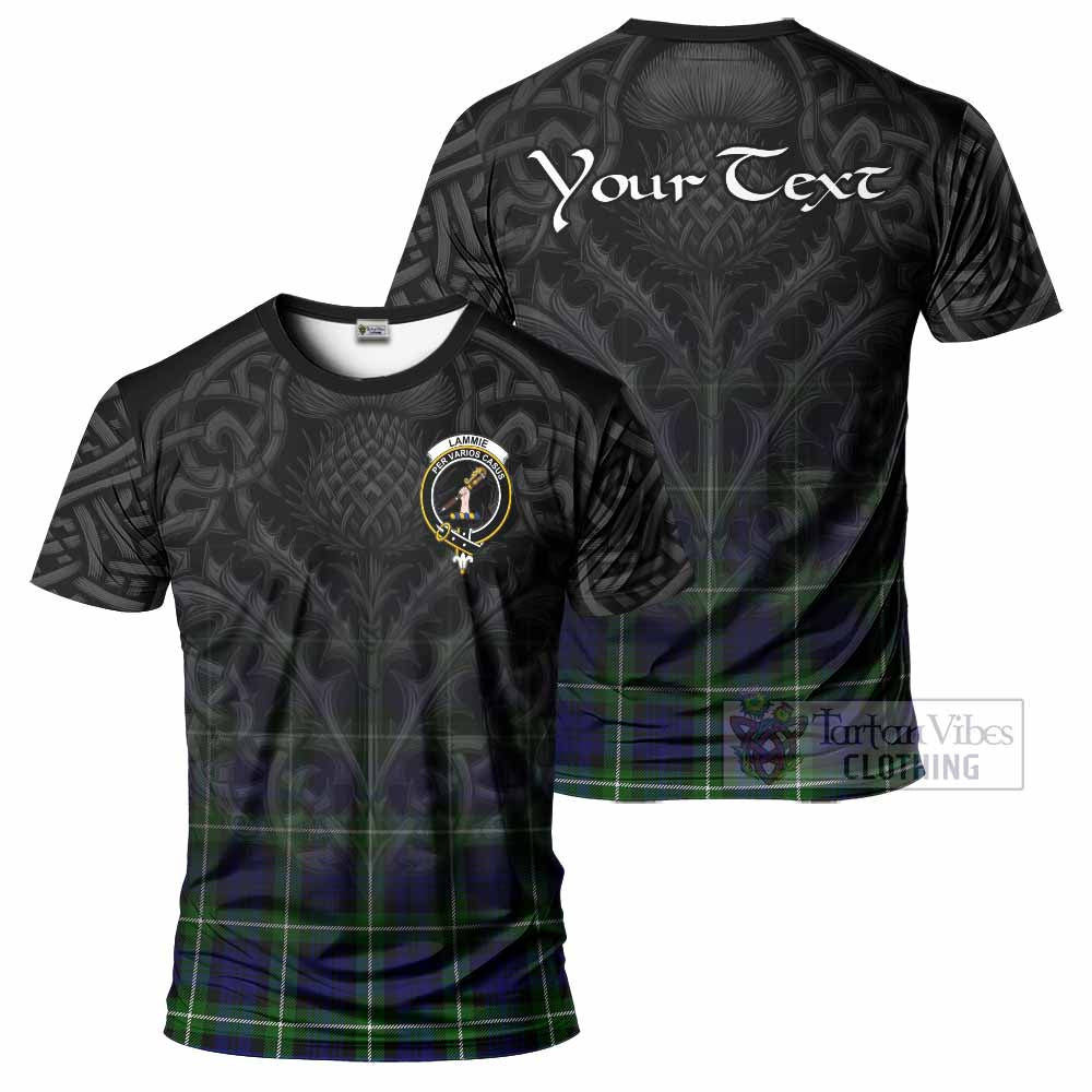 Lammie Tartan T-Shirt with Family Crest Celtic Thistle Vibes - Tartan Vibes Clothing