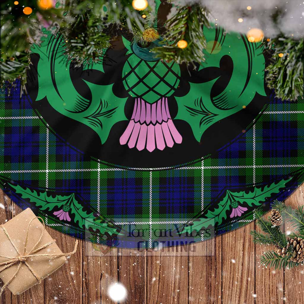 Lammie Tartan Christmas Tree Skirt Scottish Thistle Style - Tartan Vibes Clothing