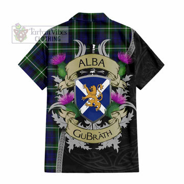 Lammie Tartan Family Crest Hawaiian Shirt Lion Rampant Royal Thistle Shield Celtic Inspired - Tartan Vibes Clothing