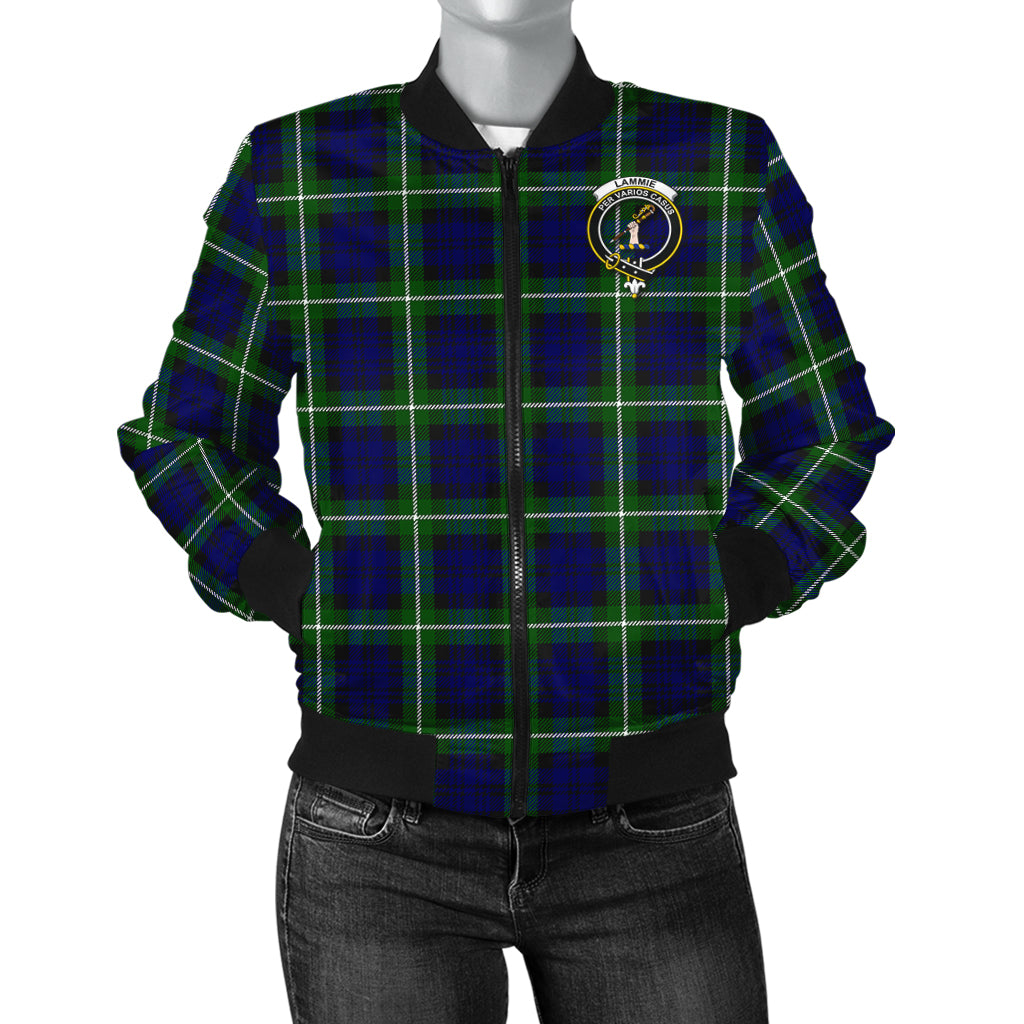 Lammie Tartan Bomber Jacket with Family Crest - Tartan Vibes Clothing