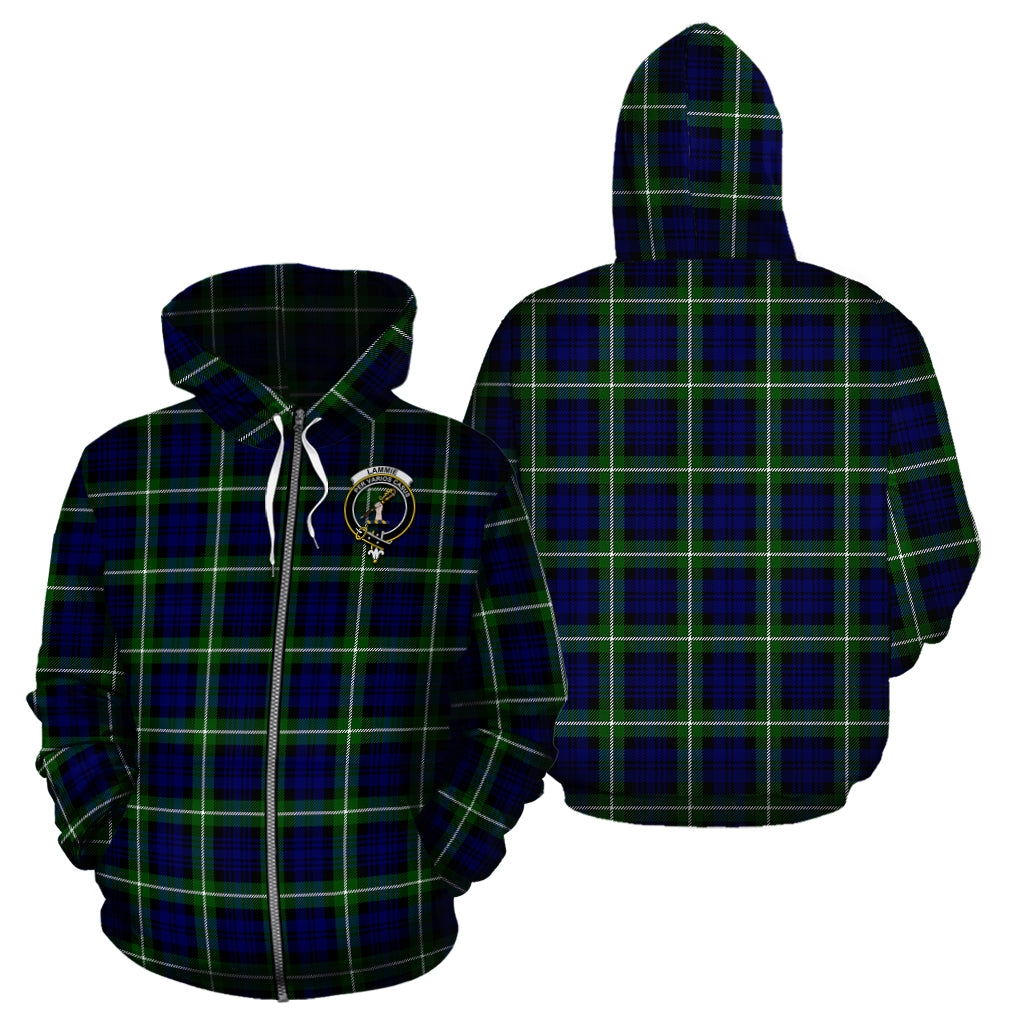 Lammie Tartan Hoodie with Family Crest - Tartan Vibes Clothing