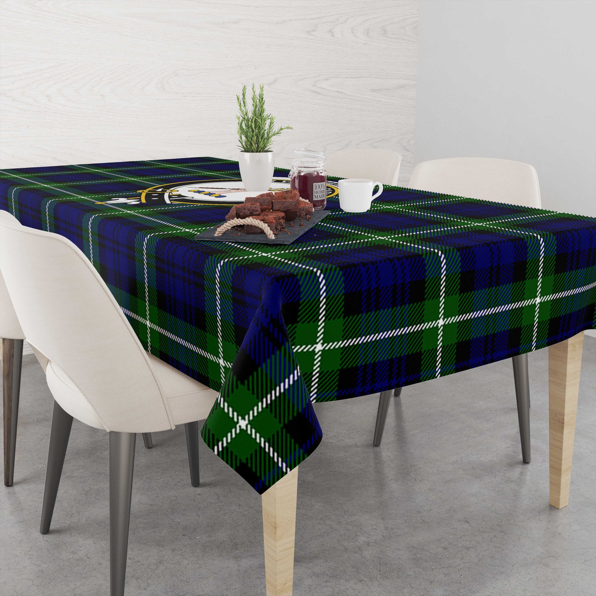 Lammie Tartan Tablecloth with Family Crest M 39.4"x59"(100x150cm) - Tartan Vibes Clothing