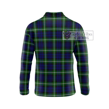 Lammie Tartan Long Sleeve Polo Shirt with Family Crest DNA In Me Style - Tartan Vibes Clothing