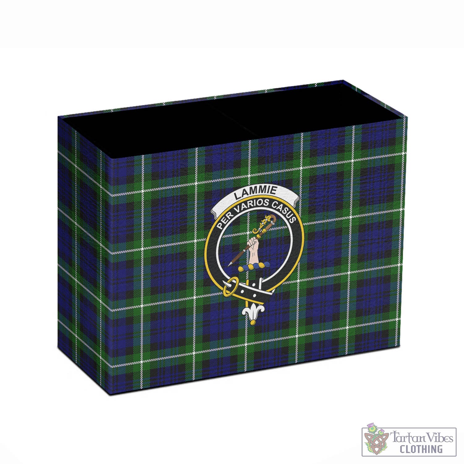 Lammie Tartan Pen Holder with Family Crest - Tartan Vibes Clothing