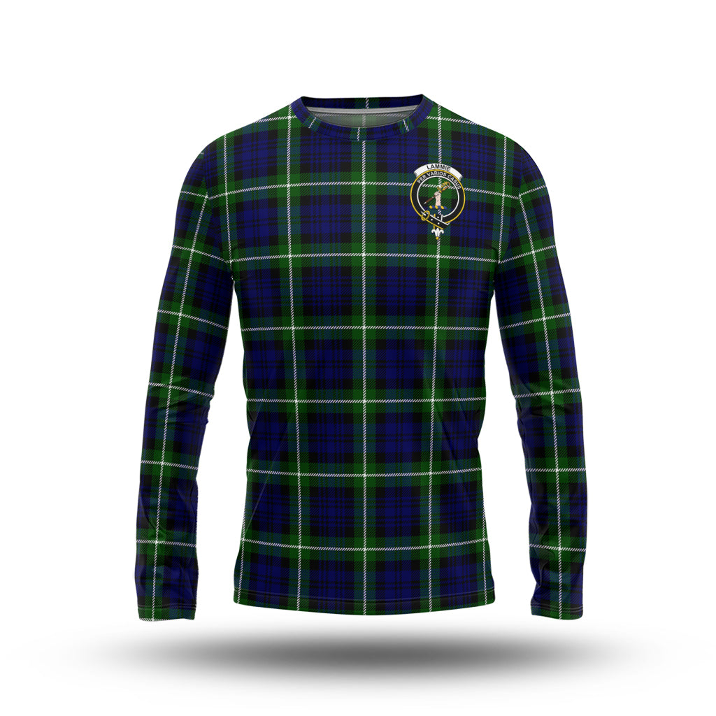 Lammie Tartan Long Sleeve T-Shirt with Family Crest - Tartan Vibes Clothing