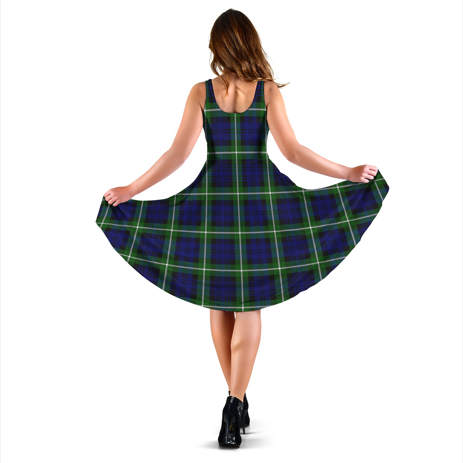 Lammie Tartan Sleeveless Midi Womens Dress - Tartan Vibes Clothing
