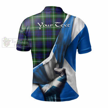 Lammie Tartan Polo Shirt with Family Crest Scotland Patriotic Style - Tartan Vibes Clothing