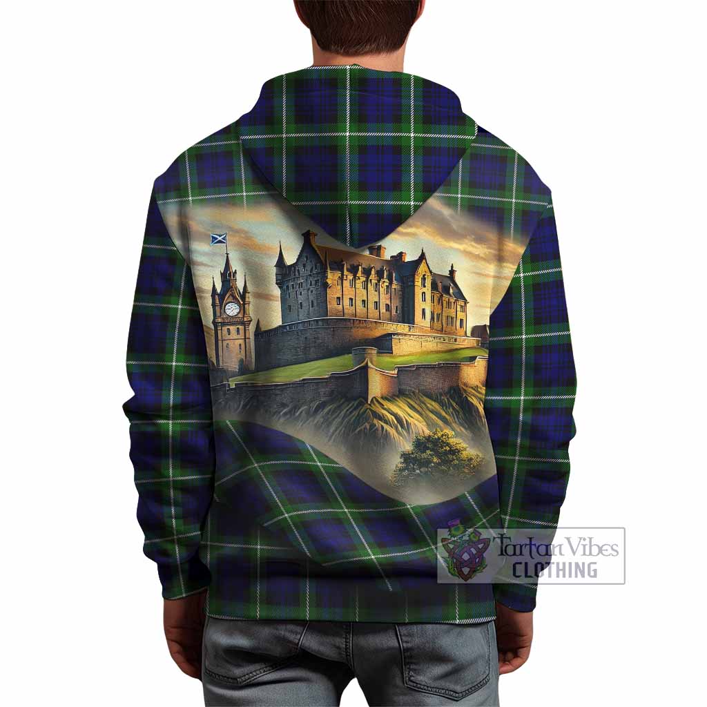 Lammie Tartan Family Crest Hoodie with Scottish Ancient Castle Style - Tartan Vibes Clothing