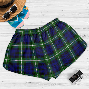Lammie Tartan Womens Shorts with Family Crest