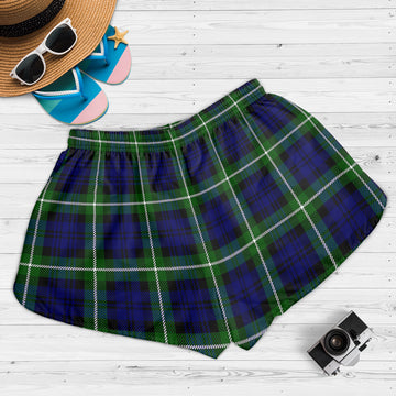 Lammie Tartan Womens Shorts with Family Crest - Tartan Vibes Clothing