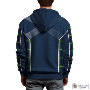 Lammie Tartan Hoodie with Family Crest and Scottish Thistle Vibes Sport Style - Tartan Vibes Clothing