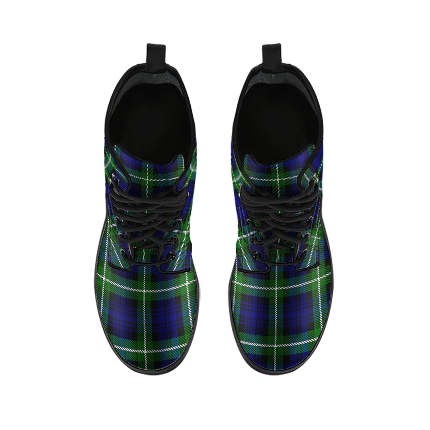 Lammie Tartan Leather Boots - Tartan Vibes Clothing
