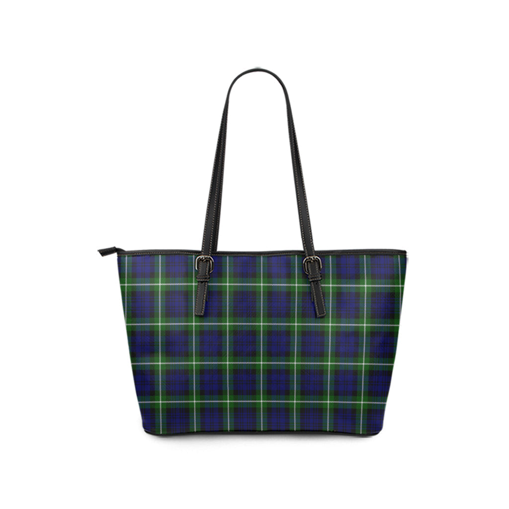 Lammie Tartan Leather Tote Bag - Tartan Vibes Clothing
