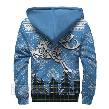 Lammie Clan Christmas Sherpa Hoodie Celtic Reindeer Style - Tartan Vibes Clothing
