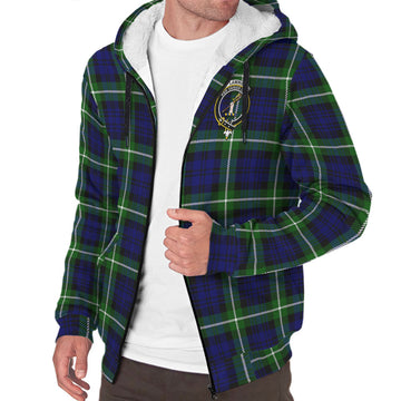 Lammie Tartan Sherpa Hoodie with Family Crest - Tartan Vibes Clothing