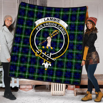 Lammie Tartan Quilt with Family Crest