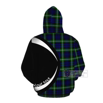 Lammie Tartan Cotton Hoodie with Family Crest Circle Style Pullover Hoodie - Tartan Vibes Clothing