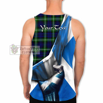 Lammie Tartan Men's Tank Top with Family Crest Scotland Patriotic Style - Tartan Vibes Clothing